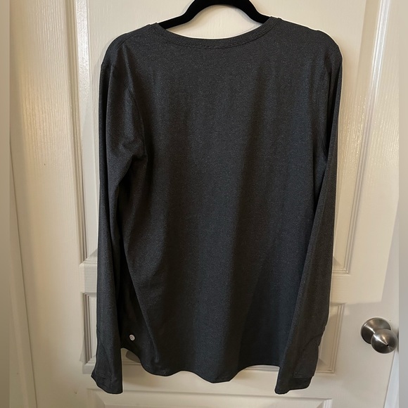 Zella Grey Striped Longsleeve T-Shirt | Size XL - Picture 3 of 6